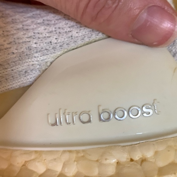 Adidas Ultra Boost Triple White Running Shoes - Picture 9 of 14